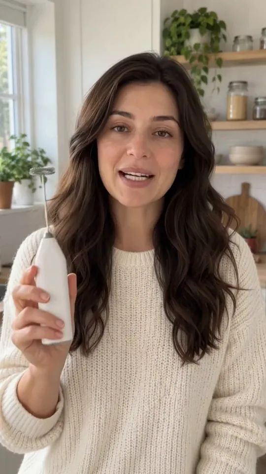 A creator-style ad for a milk frother, made in SaleMate